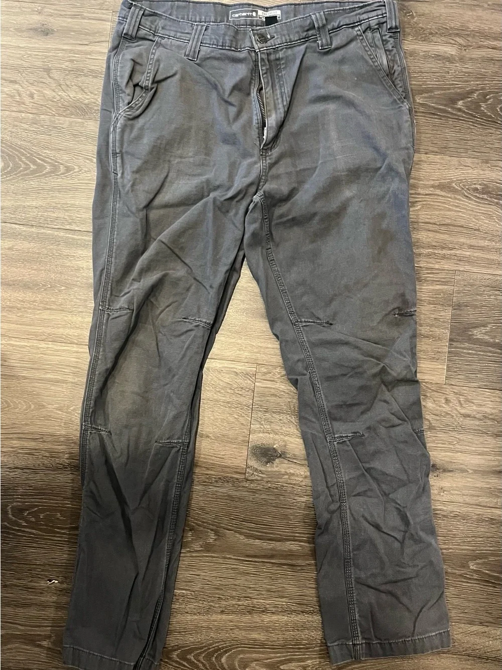 Carhartt Men’s Charcoal Cargo Work Pants - Classic Pocket